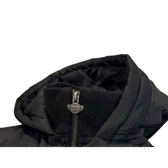 APPAMAN Youth 100% Down Puffer Jacket Black SIZE 6 EXCELLENT - Picture 4 of 12